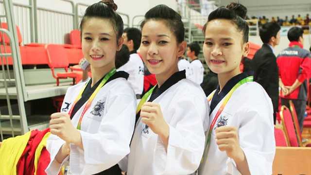 Clip: Taekwondo giành HCV quyền biểu diễn đồng đội nữ