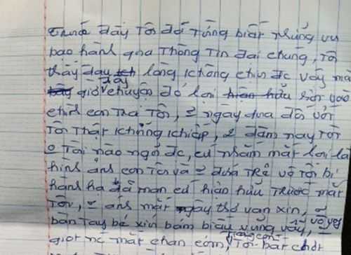 Bảo mẫu bóp cổ trẻ: 'Tâm thư' người mẹ gửi báo chí viết gì?