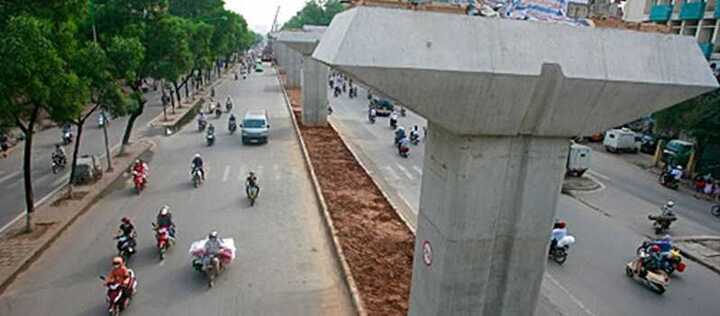 Đường sắt trên cao hoạt động vào tháng 9/2015