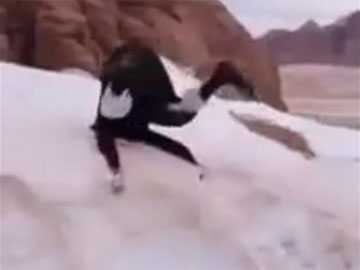 Cười vỡ bụng clip lần đầu nhìn thấy tuyết