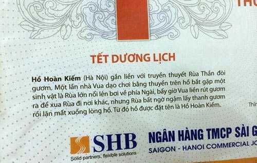 SHB viết Rùa thần cướp gươm trên tay Lê Lợi: Dân mạng bức xúc