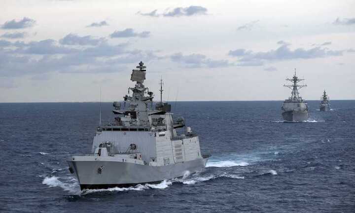 Nhật, Ấn tập trận hải quân sát sườn Trung Quốc