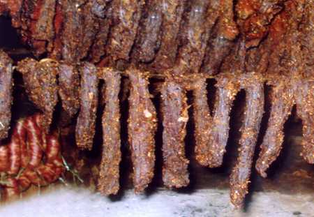 Thịt gác bếp trên mâm cỗ Tết vùng Tây Bắc