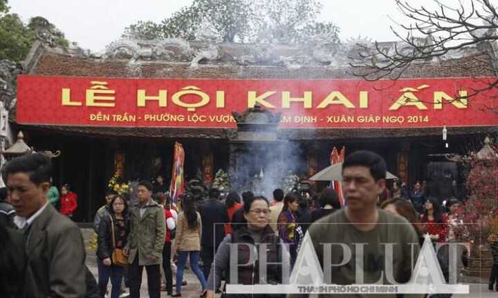 Đền Trần trước ngày khai ấn