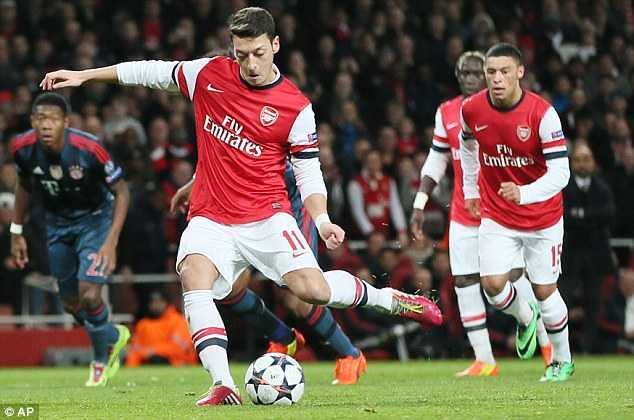 Dính thẻ đỏ, Arsenal thua Bayern trong uất nghẹn