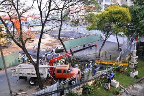 Công trình xây dựng tòa tháp đôi The One lại bị 'sờ gáy'