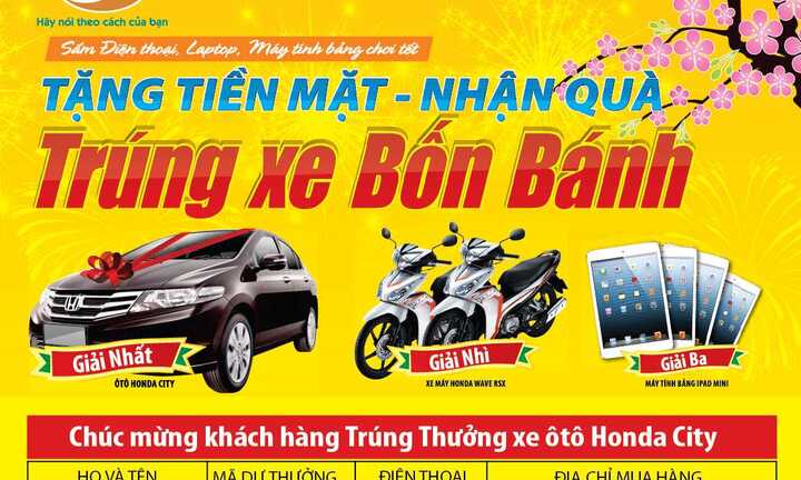 Viettel tìm được chủ nhân giải thưởng ô tô Honda City