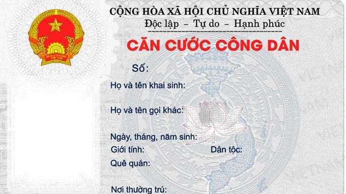 Thẻ căn cước công dân có hình dáng thế nào?