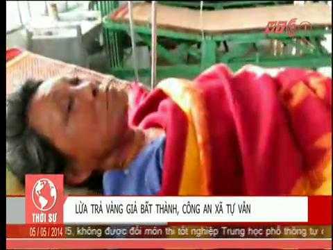 Lừa trả vàng giả bất thành, công an xã tự vẫn