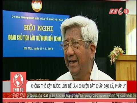 'Không thể cậy nước lớn để làm chuyện bất chấp đạo lý, pháp lý'