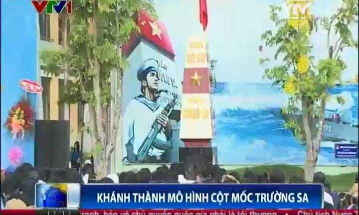 Video: Khánh thành mô hình cột mốc Trường Sa