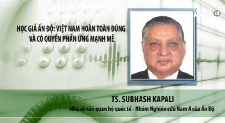 Học giả Ấn Độ: Việt Nam hoàn toàn đúng và có quyền phản ứng mạnh mẽ