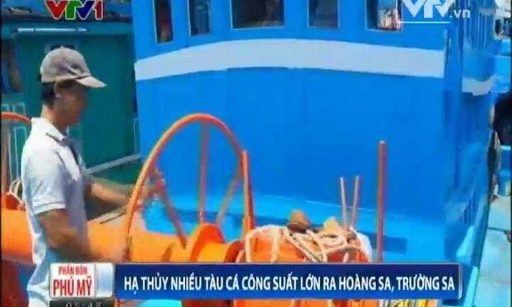 Đồng loạt hạ thủy nhiều tàu cá công suất lớn ra Trường Sa, Hoàng Sa