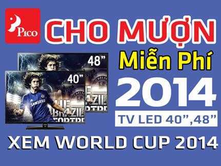 Pico cho mượn tivi miễn phí để xem World Cup