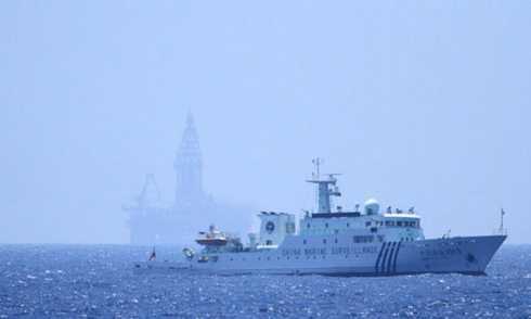 Tường thuật từ điểm nóng: Giàn khoan Hải Dương 981 di chuyển hơn 20 hải lý