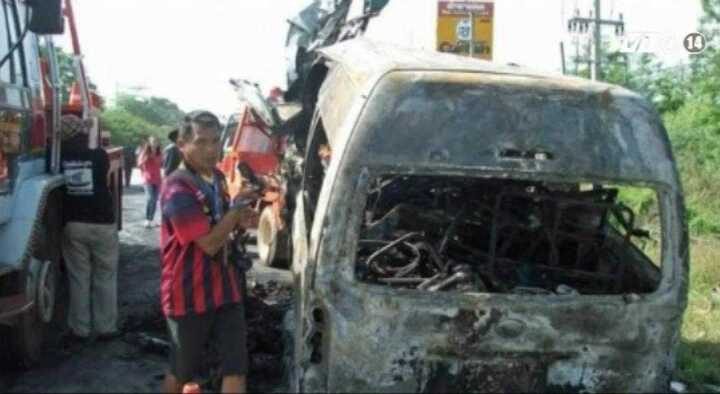 Clip: Tai nạn thảm khốc, 13 người Việt tử nạn tại Thái Lan