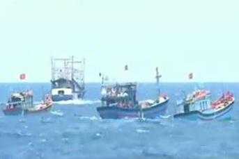 Tàu cá Trung Quốc ngày càng manh động, liên tục đẩy ép tàu cá Việt Nam