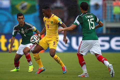 Trực tiếp World Cup 2014 bảng A: Mexico - Cameroon