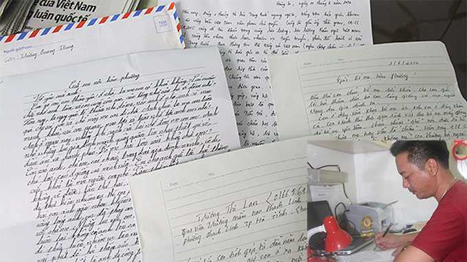 Xúc động những lá thư tay từ Hoàng Sa