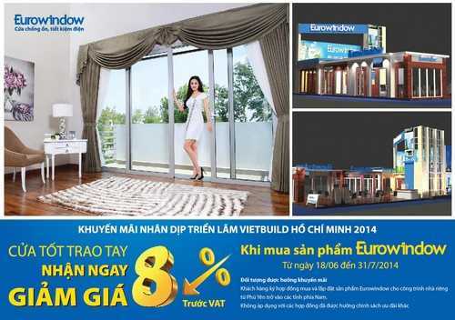 Eurowindow khuyến mãi nhân dịp Vietbuild HCM 2014