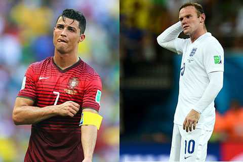 Giày vàng World Cup 2014: Ronaldo, Rooney sớm 'out'