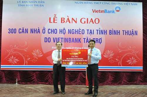 VietinBank trao 300 căn nhà cho người nghèo Bình Thuận