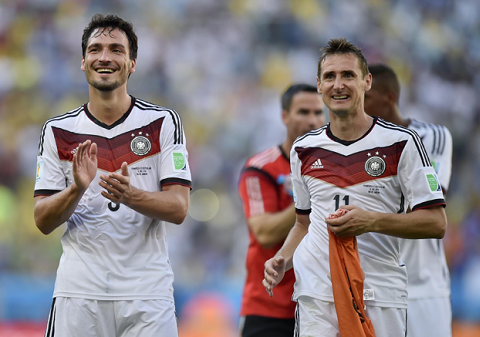 Tuyển Đức thống nhất nhẹ tay với Brazil