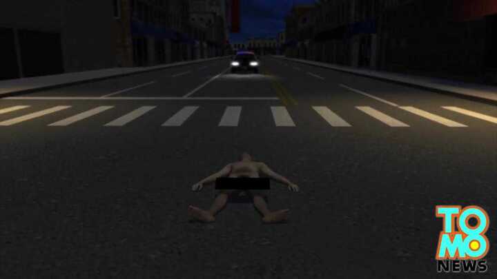 Khỏa thân nằm giữa đường bị cảnh sát đâm chết khi truy tìm