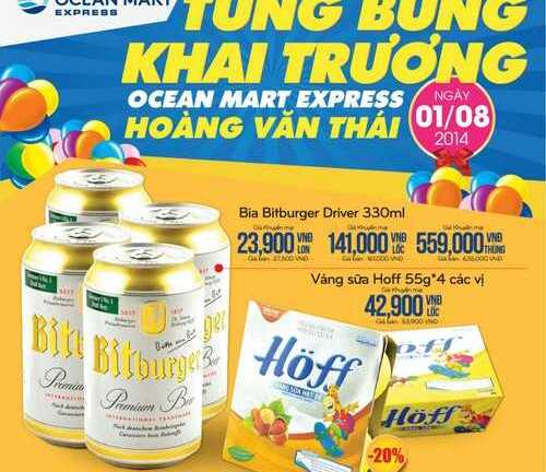 Sắp khai trương Ocean Mart Express: Tràn quà, nhiều khuyến mại