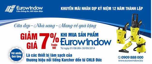 Eurowindow khuyến mãi 'khủng'