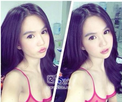 Ngọc Trinh bị chê mặt xấu, vòng một xẹp lép bất thường