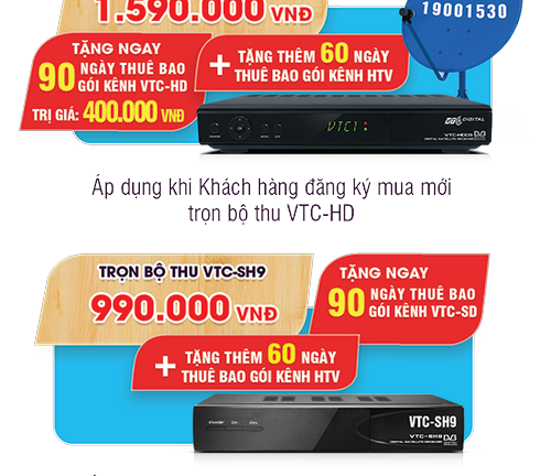 'Cơn lốc khuyến mại' từ Truyền hình số vệ tinh VTC