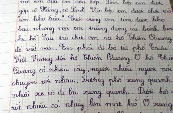 Ngộ nghĩnh bài văn học sinh tiểu học tả thực