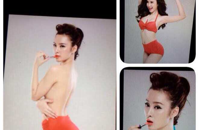 Angela Phương Trinh khoe ảnh hậu trường gợi cảm