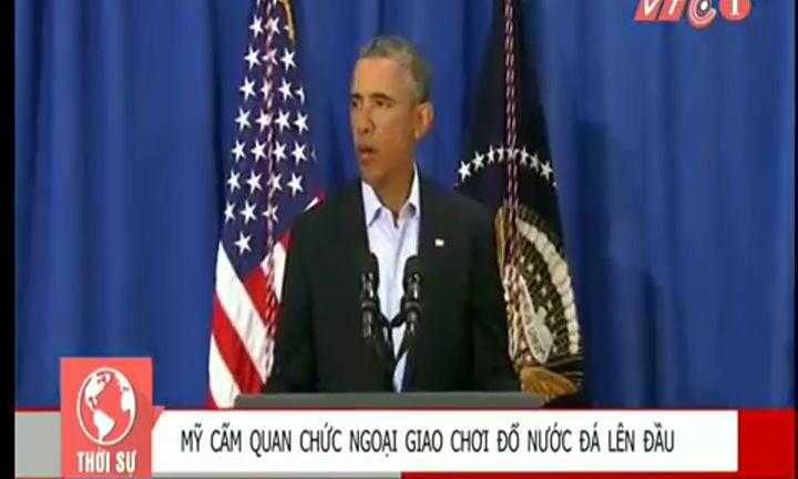 Clip: Mỹ cấm quan chức ngoại giao chơi đổ nước đá lên đầu