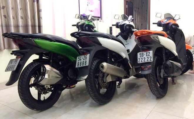 Bộ 3 Honda SH biển số 'tứ quý, ngũ quý'