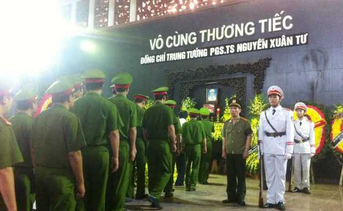 Lễ tang cấp cao Trung tướng công an tử nạn