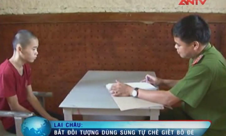 Clip: Bắt 9X Lai Châu dùng súng tự chế sát hại bố đẻ