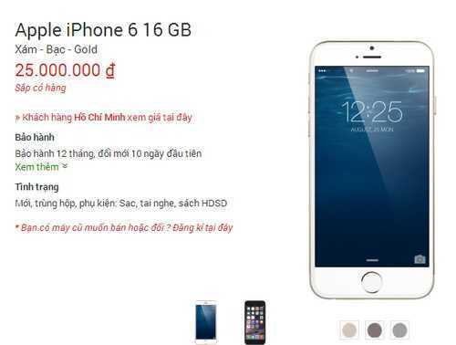 Nở rộ dịch vụ nhận đặt iPhone 6 về Việt Nam