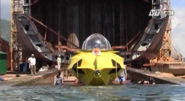 Video: Thử nghiệm tàu lặn biển đầu tiên do Việt Nam sản xuất