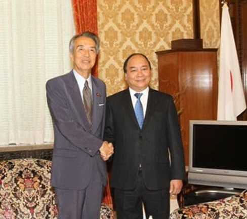 Phó Thủ tướng Nguyễn Xuân Phúc hội kiến lãnh đạo Quốc hội Nhật Bản