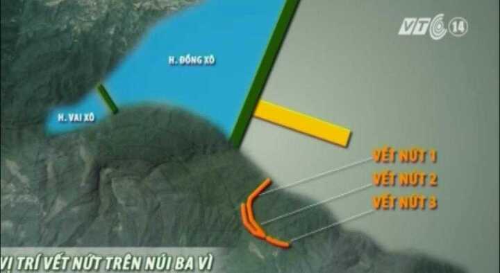 Clip: Núi Ba Vì nứt toác, nguy cơ đổ sập