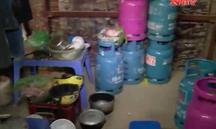 Hà Nội: Phát hiện khu chiết gas lậu quy mô lớn