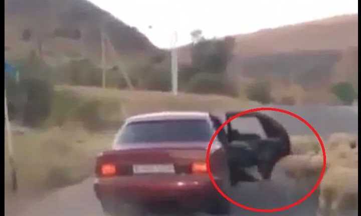 Clip: Đi ôtô 'sang chảnh' trộm cừu giữa đường