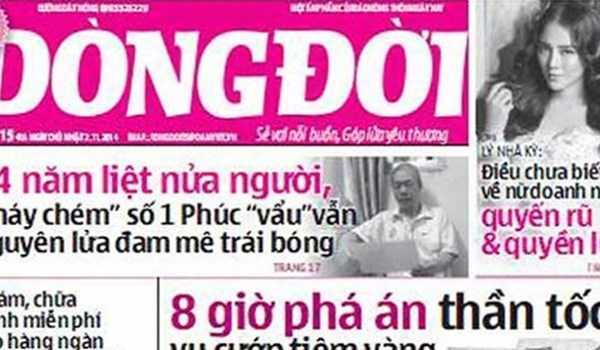 Thu hồi Giấy phép ấn phẩm Dòng đời của báo Nông thôn Ngày nay