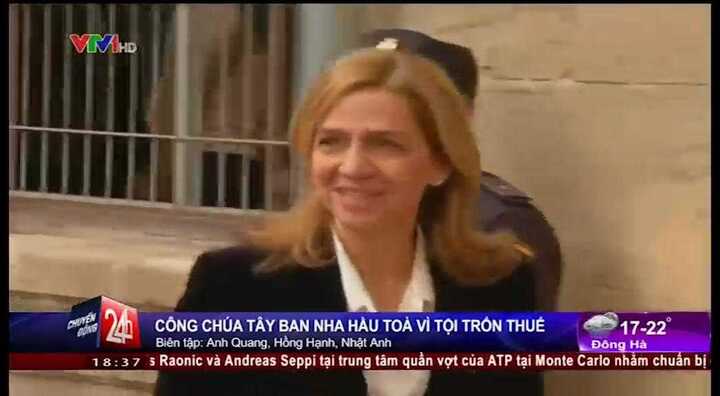 Trốn thuế, công chúa Tây Ban Nha bị hầu tòa