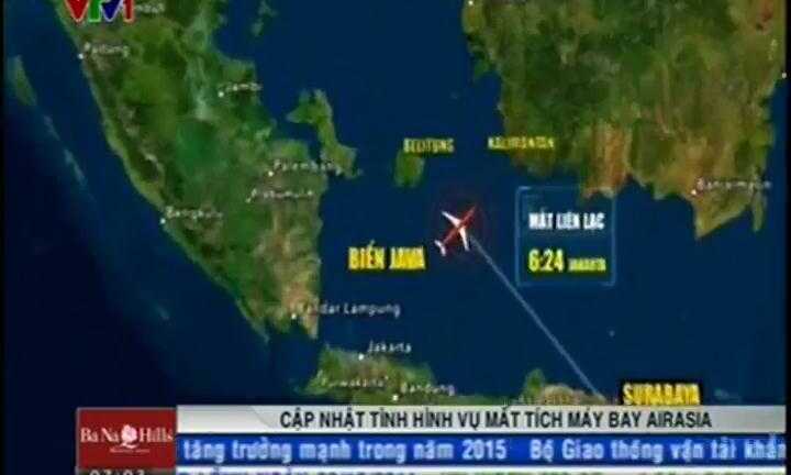 Cập nhật chiến dịch tìm máy bay AirAsia mất tích