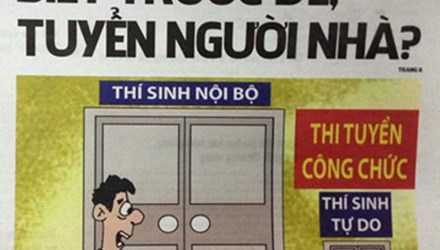 Huỷ kết quả thi tuyển công chức ở Cục Quản lý thị trường