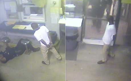 Video: Tội phạm bị còng tay cứu mạng cảnh sát lên cơn đau tim