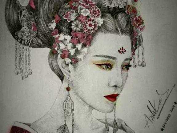 Chàng trai vẽ tạo hình Võ Tắc Thiên phiên bản Phạm Băng Băng